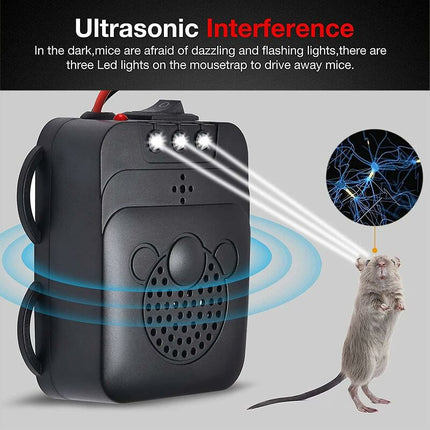 Ultrasonic Car Repellent With LED Strobe, Garage For Car ROdents Mice Pests Home Garage Attic Camping.