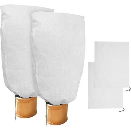 2 Pieces Plant Winter Protection Bags Winter Protection For Potted Plants, White, Solid, 100 X 80 Cm.