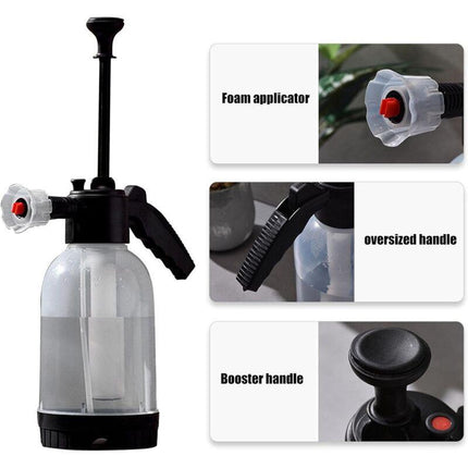 Pressure Sprayer, 2L Portable Lawn Foamer - Rich Foam Spray Tool For Home, Lawn, Garden, Car Detailing.