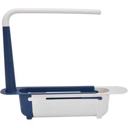 Sink Rack, Kitchen Sink Sponge Holder Telescopic Sink Storage Rack Freely Large Capacity Pp Expandable Sink Organizer.
