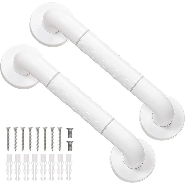 2 Stainless Steel Bathroom Grab Bars, 30Cm.