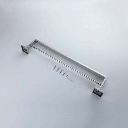 Bathroom Wall Mounted Towel Rack, Double Towel Bar, Chrome Mirror Polished, 60Cm.
