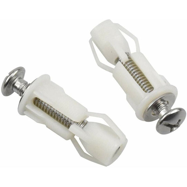 2 pcs Toilet Lid Expansion Screw Toilet Seat Fixing Screw Toilet Seat Fixing Set Toilet Lid Replacement Parts.
