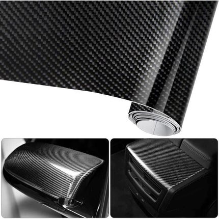 6D Waterproof Car Sticker Film Carbon Fiber Vinyl Adhesive 30300Cm Waterproof Non-Stick For Car,Computer,Phone Case.