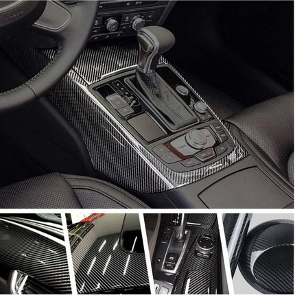 6D Waterproof Car Sticker Film Carbon Fiber Vinyl Adhesive 30300Cm Waterproof Non-Stick For Car,Computer,Phone Case.