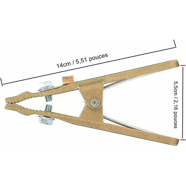 Welding Ground Clamp, 260A Heavy Duty Brass Jaw, Welding Earth Clamp For Welder Welding Station.