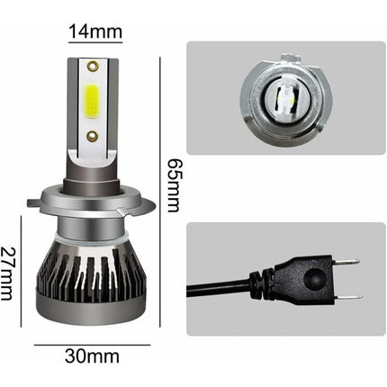 H7 Car Headlight Mini LED Lamp Bulbs Car Headlight Kit 6000K LED Lamp 2 pcs.