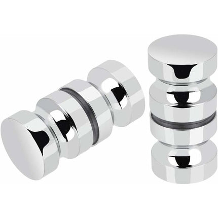 2 Pairs Stainless Steel Sliding Shower Door Knobs Glass Shower Door Handles For Bathroom Kitchen Home Office Hotel.
