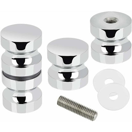 2 Pairs Stainless Steel Sliding Shower Door Knobs Glass Shower Door Handles For Bathroom Kitchen Home Office Hotel.