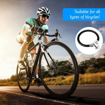 Bicycle Lock Zinc Alloy Bike Lock Universal Portable High Security Bicycle Lock Anti-Theft Bike Cable Mount Mtb Scooter.