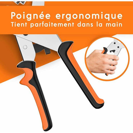 Professional Eyelet Punch Pliers - Minimal Effort - Punch Pliers With 100 Eyelets (Inner Ø 10 Mm).