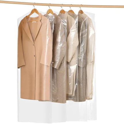 30 Pieces Garment Covers Dustproof Cover Dustproof Pouch Transparent Protective Covers For Dress Suits Coats 60 X 120 Cm.