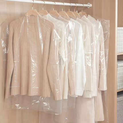 30 Pieces Garment Covers Dustproof Cover Dustproof Pouch Transparent Protective Covers For Dress Suits Coats 60 X 120 Cm.
