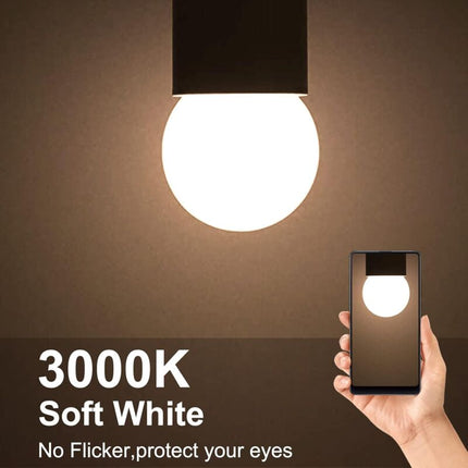 Pack Of 10 E27 G45 LED Globe - Warm White 3000K - 5W G45 - Matte Polycarbonate Shell - Non-Dimmable [Energy Class G].