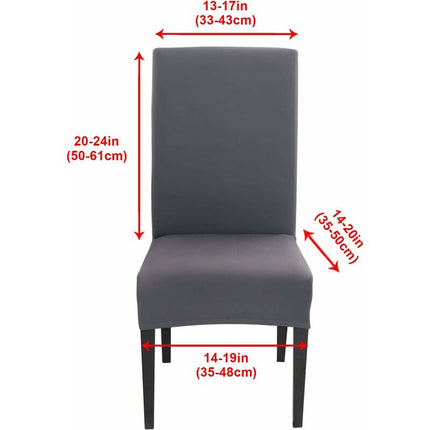 Stretch Chair Covers 6 pcs Set Dining ROom Chair Covers Universal Washable Modern Chair Covers For Dining ROom Decor.