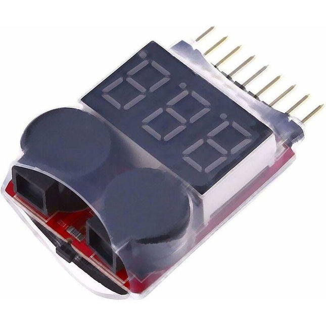 Rc 1-8S Lipo Battery Tester Monitor Buzzer Low Voltage Alarm Voltage Checker With LED Indicator For Lipo Life Limn.