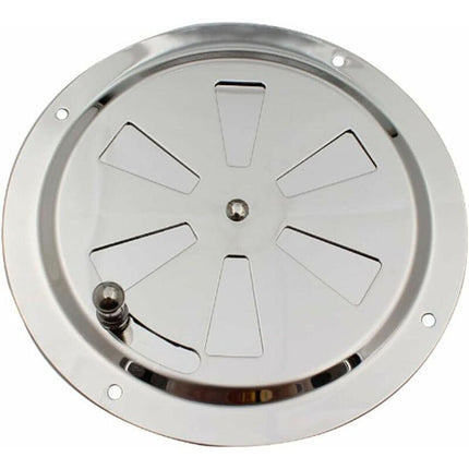 ROund Ventilation Grille, Adjustable Air Vent Stainless Steel Air Vent Air Inlet And Exhaust 125Mm.