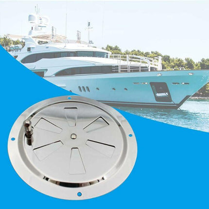 ROund Ventilation Grille, Adjustable Air Vent Stainless Steel Air Vent Air Inlet And Exhaust 125Mm.