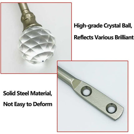 Curtain Tiebacks Wall Hooks U Metal Curtain Tiebacks, Metallic Curtain 2 Pack (Silver).