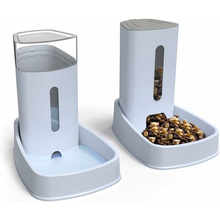 Automatic Water/Dog Feeder Fountain - 3.8L X 2 Pieces - Dog/Cat/Dog Food Feeders And Waterers Accessories Cat/Dog/Pet.