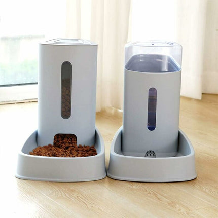 Automatic Water/Dog Feeder Fountain - 3.8L X 2 Pieces - Dog/Cat/Dog Food Feeders And Waterers Accessories Cat/Dog/Pet.