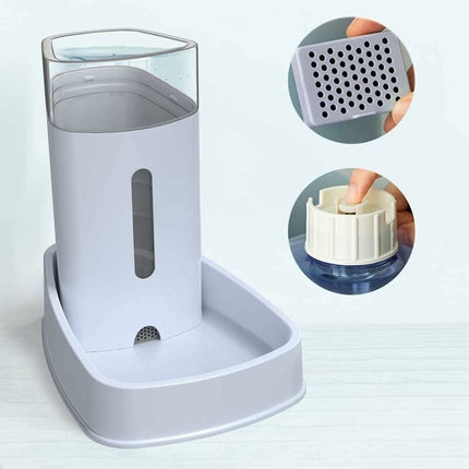Automatic Water/Dog Feeder Fountain - 3.8L X 2 Pieces - Dog/Cat/Dog Food Feeders And Waterers Accessories Cat/Dog/Pet.