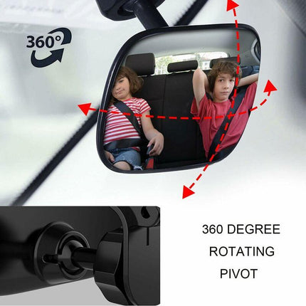 Baby Car Mirror, 360° ROtation Car Rear View Mirror, Baby Rear View Mirror With Clip, Baby Monitor For Wide View, Back.