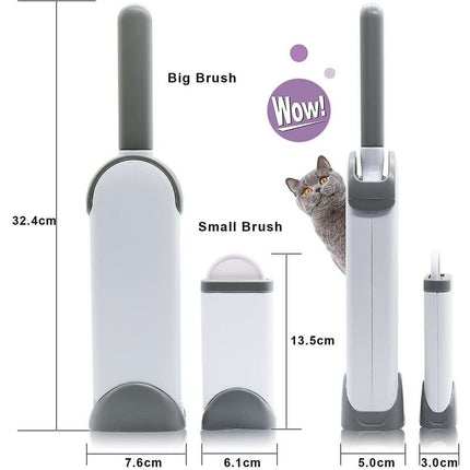 Pet Hair Remover Brush For Cats & Dogs - Reusable Magic Cleaning Brush Removes Hair.