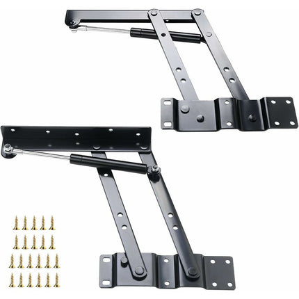 2 pcs Lift-Up Coffee Table Hinge, Heavy Duty Lift-Up Coffee Table Mechanism, Lift Up Spring Hinge For Coffee Table.