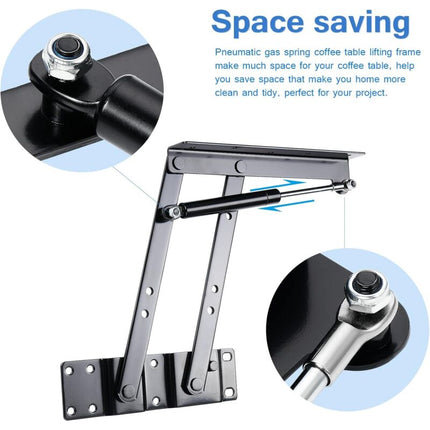 2 pcs Lift-Up Coffee Table Hinge, Heavy Duty Lift-Up Coffee Table Mechanism, Lift Up Spring Hinge For Coffee Table.