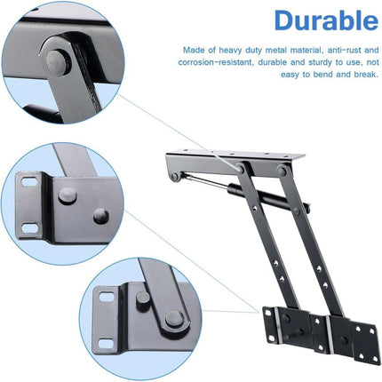 2 pcs Lift-Up Coffee Table Hinge, Heavy Duty Lift-Up Coffee Table Mechanism, Lift Up Spring Hinge For Coffee Table.