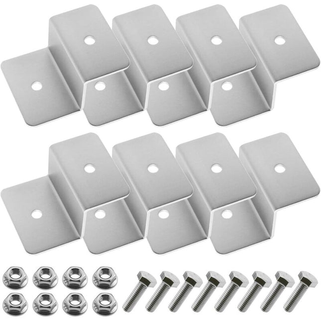 Solar Panel Mounting Bracket Kit Z Type With Nuts And Bolts 1 Hole.