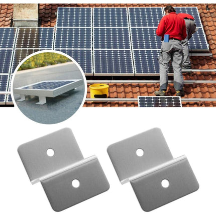 Solar Panel Mounting Bracket Kit Z Type With Nuts And Bolts 1 Hole.