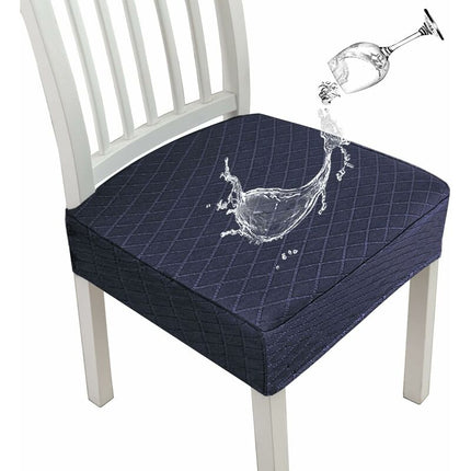 Diamond Lattice Waterproof Seat Covers For Dining ROom Chairs, Stretch Kitchen Chair Covers For Dining ROom, Seat.