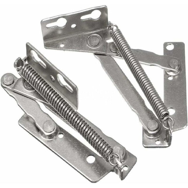 80 Degree Cabinet Hinge Full Hinge Lid Furniture Base Spring Hinge, 1 Pair.