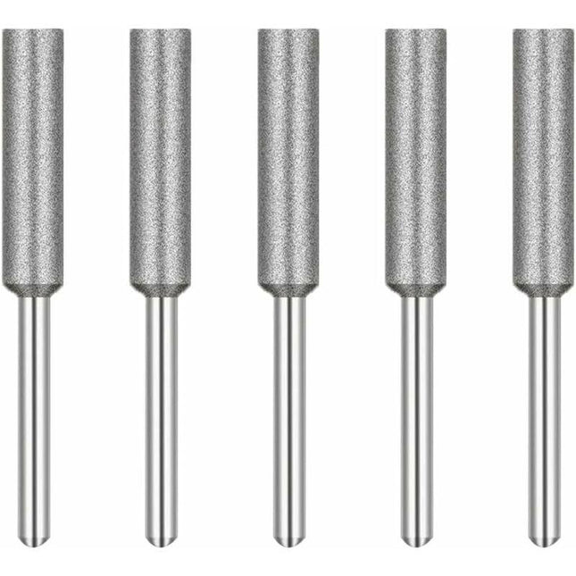 Diamond Chainsaw Sharpener Grinding Heads, 4Mm Chainsaw Grinding Stone, For Chainsaw Sharpener, 5 pcs.