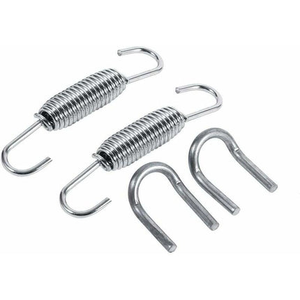 2 pcs Exhaust Pipe Spring,65Mm Length Exhaust Pipe Muffler Swivel Spring Stainless Steel ROtating Mounting Springs With.
