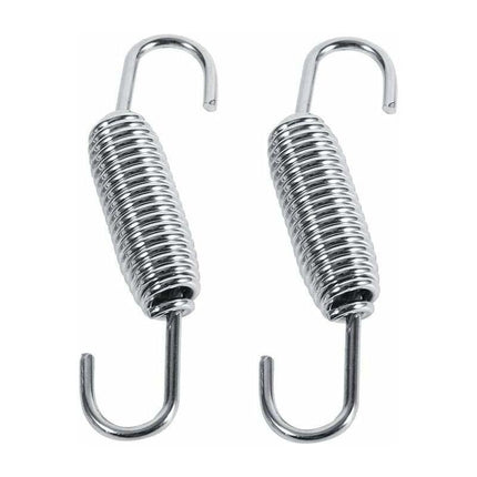 2 pcs Exhaust Pipe Spring,65Mm Length Exhaust Pipe Muffler Swivel Spring Stainless Steel ROtating Mounting Springs With.