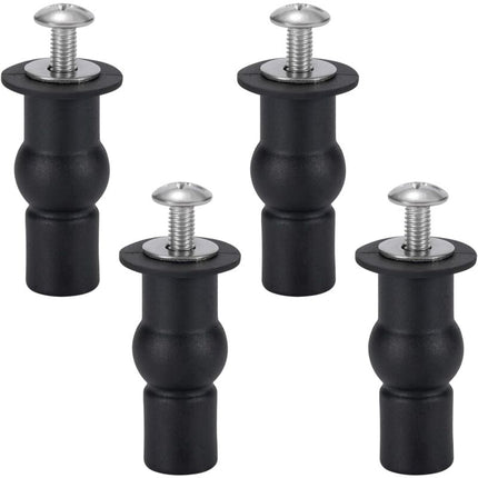 Toilet Seat Fixing Toilet Seat Hinge Toilet Seat Fixing Screws For General Toilet Seats 4 pcs Black.