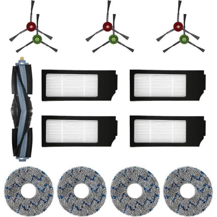 Filter Brush Cloth Replacement Accessories Set For Ecovacs Deebot T20 Omni T10 Omni Deebot X1 Omni X1 Turbo X1 Plus.