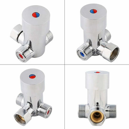 3 Way Mixer Tap - Water Mixer Temperature Control For Automatic Faucet In Bathroom.