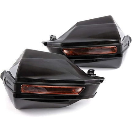 Motorcycle Hand Guard Handle Shield Motorbike Motocross Scooter Windproof Handlebar Protective Gear - Black.