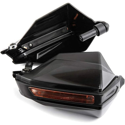 Motorcycle Hand Guard Handle Shield Motorbike Motocross Scooter Windproof Handlebar Protective Gear - Black.