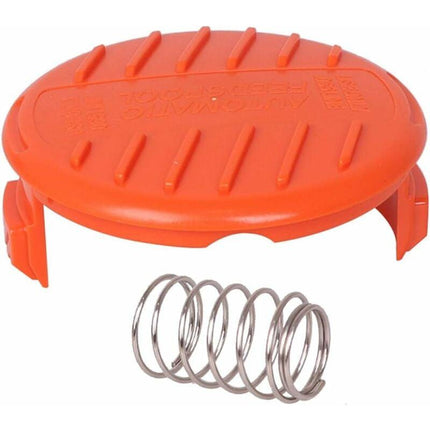 4 Pack Spool Caps + 4 Spring Replacement Parts Compatible With Black+Decker Rc-100-P String Trimmers.