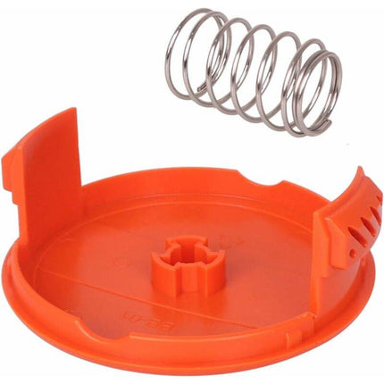 4 Pack Spool Caps + 4 Spring Replacement Parts Compatible With Black+Decker Rc-100-P String Trimmers.