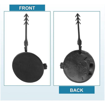 Car Front Tow Bumper Hook Cover 8K0807241 Eye Cover Trailer Cap Black.