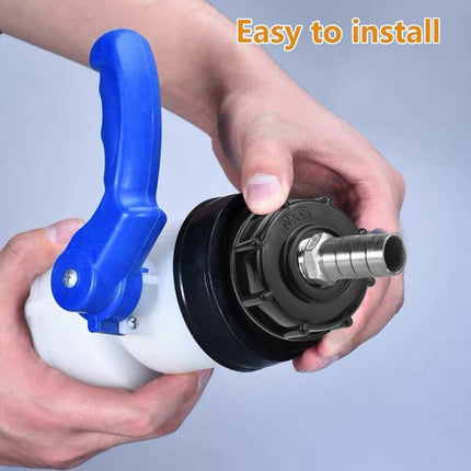 2 pcs Ibc Tank Adapter 3/4 Inch Ibc Garden Hose Adapter Ibc Tank S60X6 Plastic Water Tank Lid Adapter For Ibc Cube 1000.