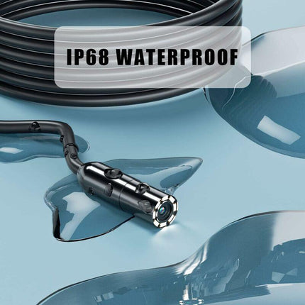 Industrial Endoscope 1080P Hd Digital Inspection Camera With 8Mm Ip68 Waterproof Camera, Channel Camera With 2.8" Ips.