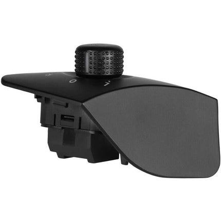 Exterior Side Mirror Adjustment Switch Button Pearl Replacement For Ibiza 2009-2015 6J1959565 Black.
