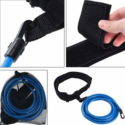Pool Swim Belt, Adjustable Pool Swim Belt Swimming Resistance Belt Swimming Belt For Pool Swim Training Bungee Swim.
